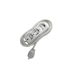 Prelungitor bachelita 3cai 2m 3x1.5mm2 alb