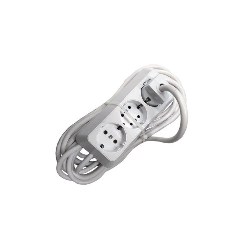 Prelungitor bachelita 3cai 10m 3x1.5mm2 alb