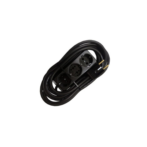 Prelungitor bachelita 3cai 5m 3x1.5mm2 negru Prelungitor bachelita 3cai 5m 3x1.5mm2 negru