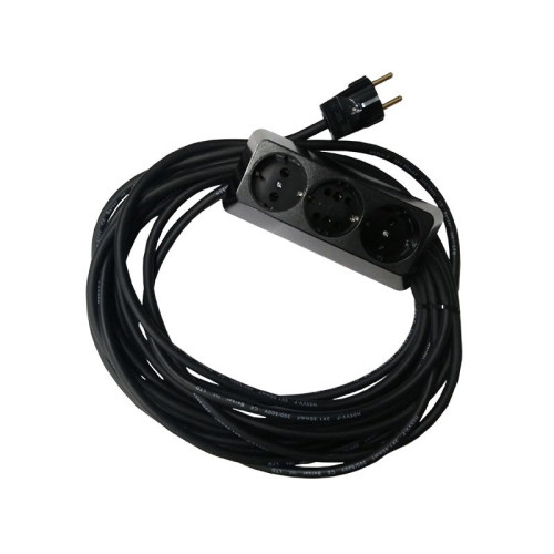 Prelungitor bachelita 3cai 10m 3x1.5mm2 negru Prelungitor bachelita 3cai 10m 3x1.5mm2 negru
