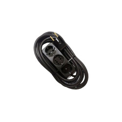 Prelungitor bachelita 3cai 2m 3x1.5mm2 negru