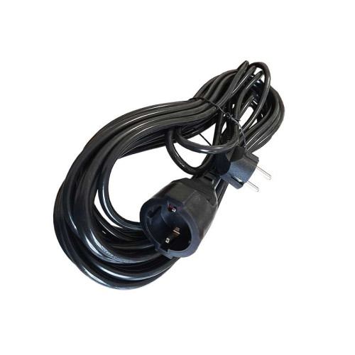 Cablu prelungitor 3x1.5mm cu cupla 10m Alien negru Cablu prelungitor 3x1.5mm cu cupla 10m Alien negru