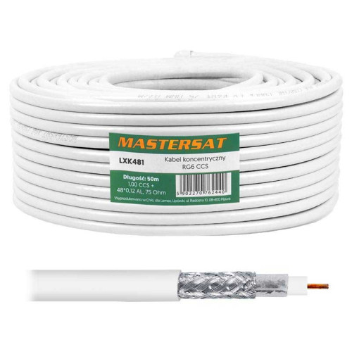 Cablu coaxial RG6 CCA 50m Cablu coaxial RG6 CCA 50m