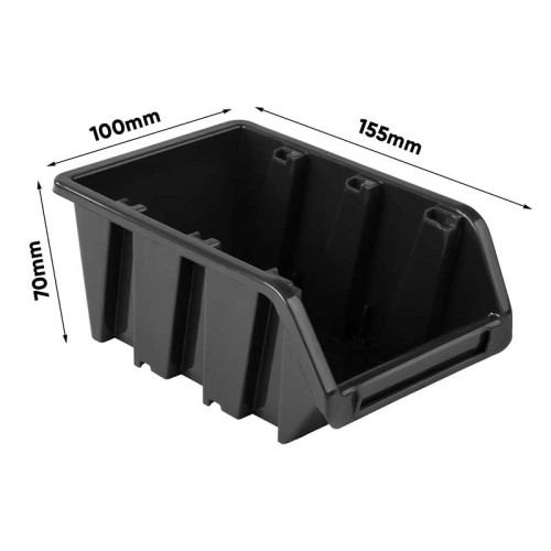 Cutie depozitare 155X100x70mm negru NP6 Cutie depozitare 155X100x70mm negru NP6