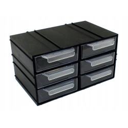 Organizator modular 6 sertare 23X12.5X14.2cm PX6 Organizator modular 6 sertare 23X12.5X14.2cm PX6