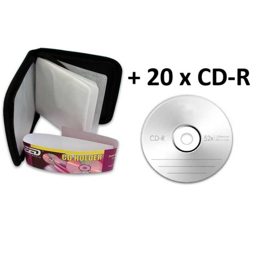 Set 20 CD-R + borseta Set 20 CD-R + borseta
