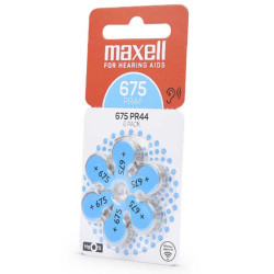 Set 6 baterii aparat auditiv Maxell 675