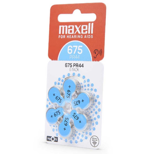 Set 6 baterii aparat auditiv Maxell 675 Set 6 baterii aparat auditiv Maxell 675