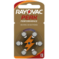 Set 6 baterii auditive Peak Performance Rayovac 13 Set 6 baterii auditive Peak Performance Rayovac 13