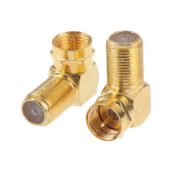 Adaptor F mama la F tata 90 grade gold Adaptor F mama la F tata 90 grade gold