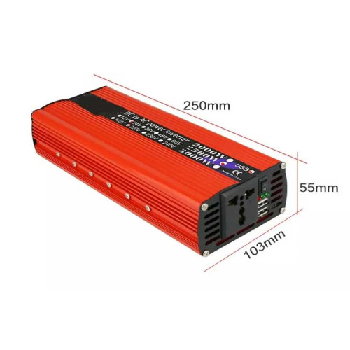 Invertor 24V 3000W cu USB Invertor 24V 3000W cu USB
