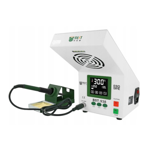 Statie lipit cu lampa led si absorbant fum BST-938 Statie lipit cu lampa led si absorbant fum BST-938