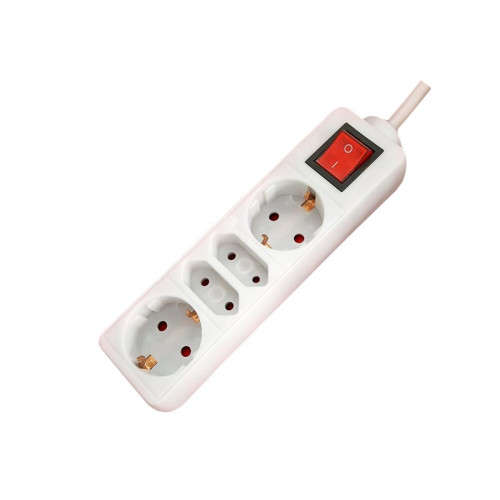 Prelungitor 2schuko+2euro 1.5m cu intr Alien Prelungitor 2schuko+2euro 1.5m cu intr Alien