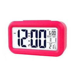 Ceas cu termomentru si alarma rosu