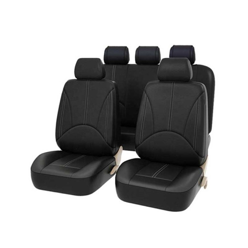 Set huse auto piele ecologica negru