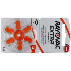 Set 6 baterii auditive Extra Advanced Rayovac 13 Set 6 baterii auditive Extra Advanced Rayovac 13