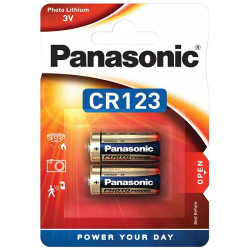 Baterie CR123 Panasonic Lithium Power set 2buc Baterie CR123 Panasonic Lithium Power set 2buc