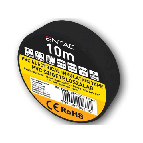 Banda izolier 10m galben-verde Entac