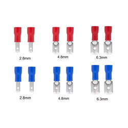 Papuc tata izolat red 6,35mm set 100buc Papuc tata izolat red 6,35mm set 100buc