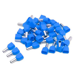 Pini terminali dublu izolati blue 2508 set 100buc Pini terminali dublu izolati blue 2508 set 100buc