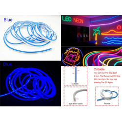 Neon decor auto 5m 12V albastru Neon decor auto 5m 12V albastru