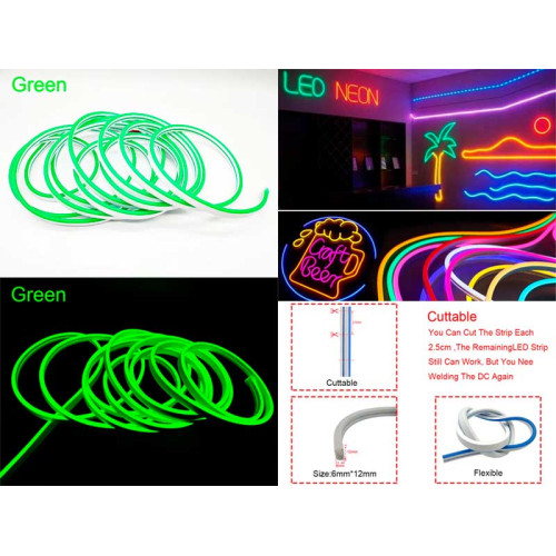 Neon decor auto 5m 12V verde Neon decor auto 5m 12V verde