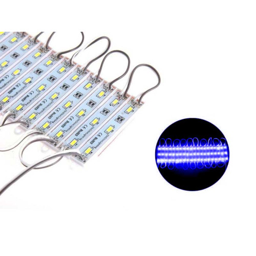 Neon 3 led SMD 5730 albastru