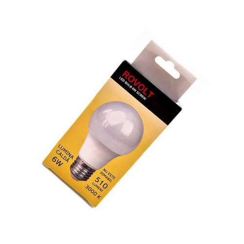 Bec leduri Rovolt 6W E27 cald Bec leduri Rovolt 6W E27 cald