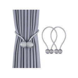 Clema gri pentru draperie set 2buc