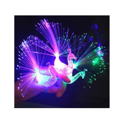 Inel LED fibra optica paun Inel LED fibra optica paun