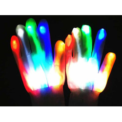 Manusi led multicolore pentru petrecere Manusi led multicolore pentru petrecere