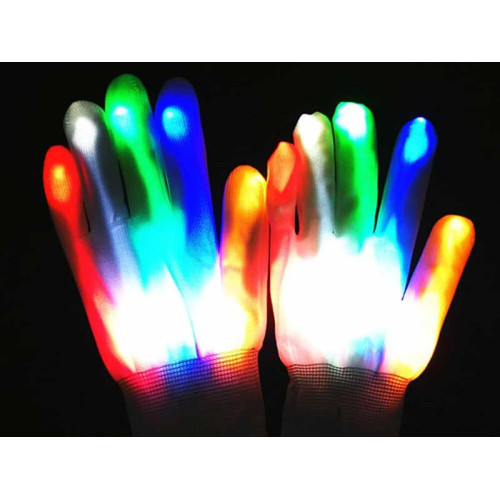 Manusi led multicolore pentru petrecere Manusi led multicolore pentru petrecere