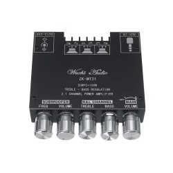Amplificator audio 2.1 2x50W+100W Bluetooth V5.0 Amplificator audio 2.1 2x50W+100W Bluetooth V5.0