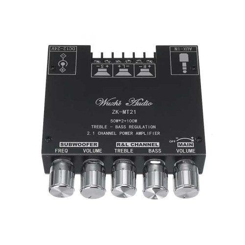 Amplificator audio 2.1 2x50W+100W Bluetooth V5.0 Amplificator audio 2.1 2x50W+100W Bluetooth V5.0