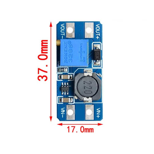 Modul step up DC-DC 2-24V la 5-28V, 2A Modul step up DC-DC 2-24V la 5-28V, 2A