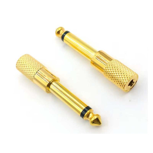 Adaptor RCA mama la jack 6,3mm gold mono Adaptor RCA mama la jack 6,3mm gold mono