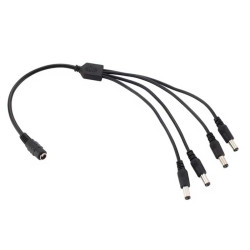Cablu alimentare DC 2.1mm mama la 4 DC tata Cablu alimentare DC 2.1mm mama la 4 DC tata