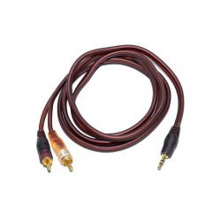 Cablu jack 3.5 stereo la 2rca tata 1.5m Cablu jack 3.5 stereo la 2rca tata 1.5m