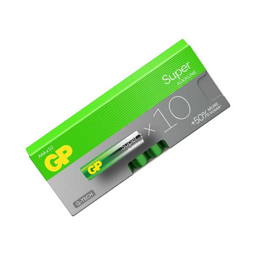 Set 10 baterii Super Alcaline R3 GP Set 10 baterii Super Alcaline R3 GP