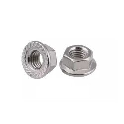 Piulita inox cu flansa autoblocabila 2 DIN 6923 M10 A2 Piulita inox cu flansa autoblocabila 2 DIN 6923 M10 A2