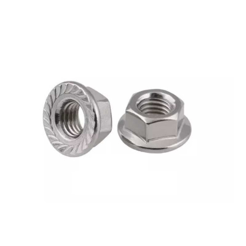 Piulita inox cu flansa autoblocabila 2 DIN 6923 M10 A2 Piulita inox cu flansa autoblocabila 2 DIN 6923 M10 A2
