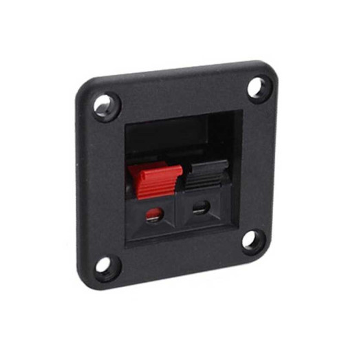 Conector boxa 2 contacte patrat cupru Conector boxa 2 contacte patrat cupru