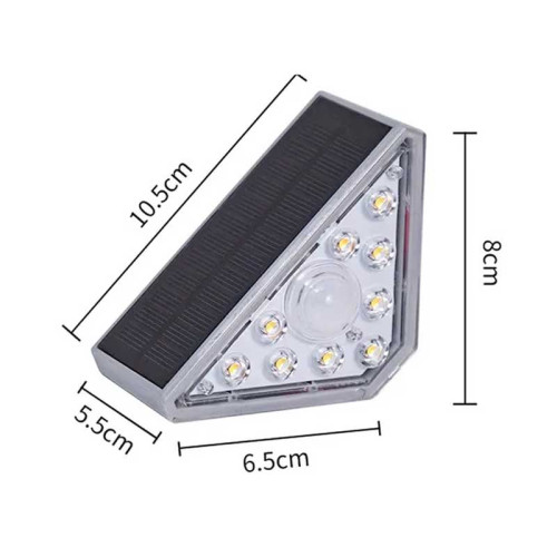 Lampa solara pentru trepte 3.7V 1200mAh Lampa solara pentru trepte 3.7V 1200mAh