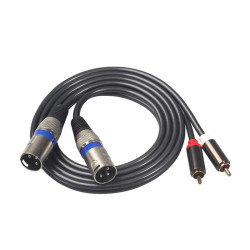 Cablu 2X XLR tata la 2RCA tata 1.5M