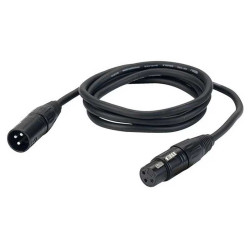 Cablu microfon balansat XLR tata-XLR mama 1.5M Cablu microfon balansat XLR tata-XLR mama 1.5M