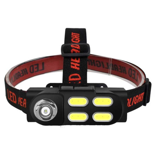 Lanterna cap cu accu 4 Led COB Lanterna cap cu accu 4 Led COB