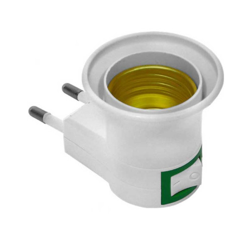 Adaptor 220V la dulie E27 cu intrerupator
