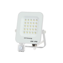 Proiector LED 20W cu senzor 1800 lm 6000K IP65 alb Proiector LED 20W cu senzor 1800 lm 6000K IP65 alb