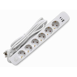 Prelungitor 6cai cu USB+tip C 3m