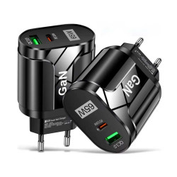 Incarcator priza tip C si USB 65W Incarcator priza tip C si USB 65W
